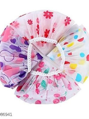 Bonnet de douche, pack de 2 Pièces différentes, Imperméable, réutilisables, élastiques