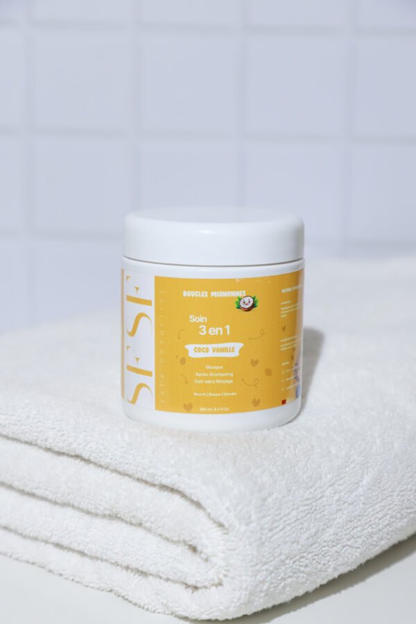 Soin 3 en 1 ( Masque / Après-Shampoing / Crème sans Rinçage )